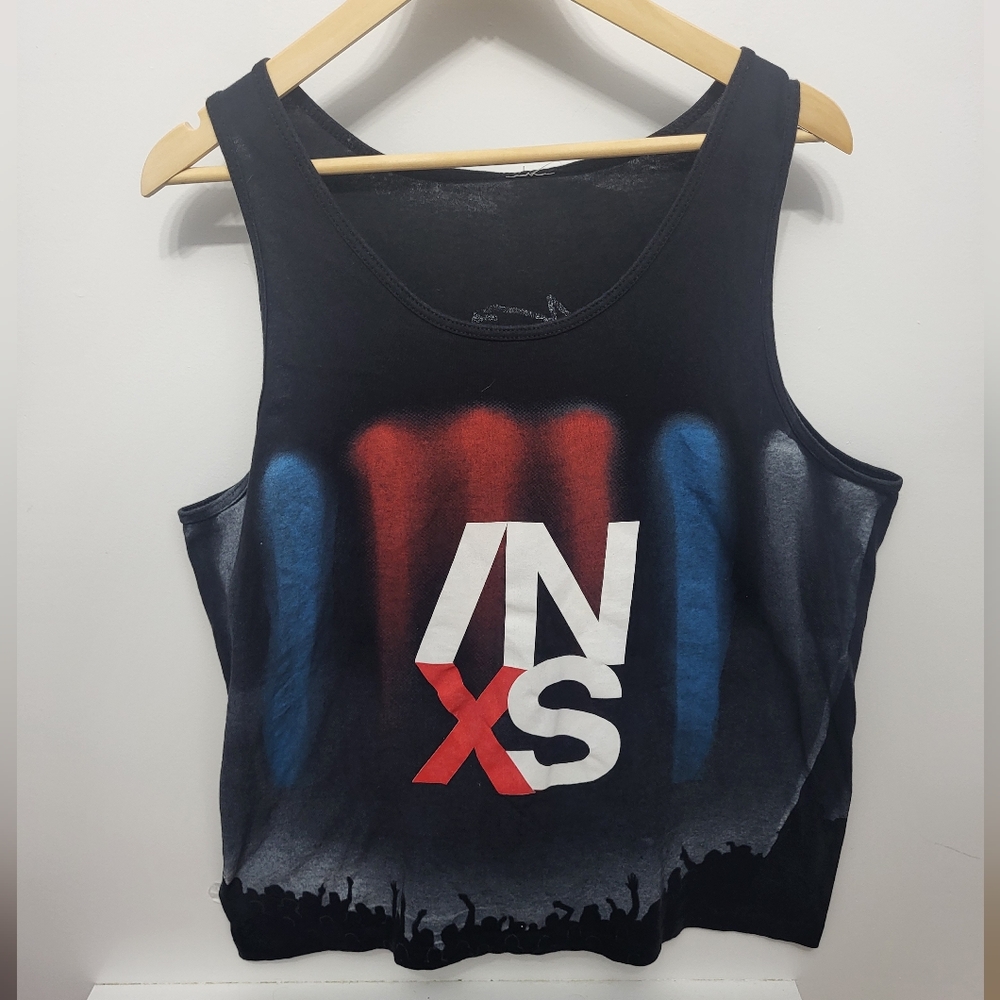 90s INXS Labbat Blue rocks With You Tank
